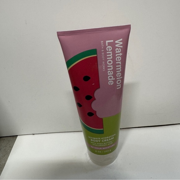Bath and Body Work Watermelon Lemonade Ultimate Hydration Body Cream 8 OZ - Picture 1 of 3